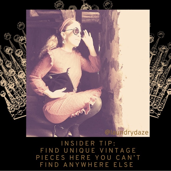 Vintage wool blend Tradition Sears cream and navy blue batwing midi dress size 8 - Picture 16 of 16